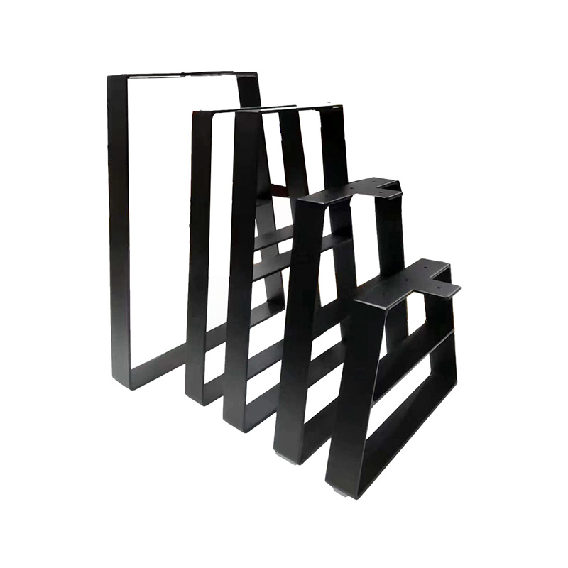 Gambe del tavolo in metallo trapezoidico